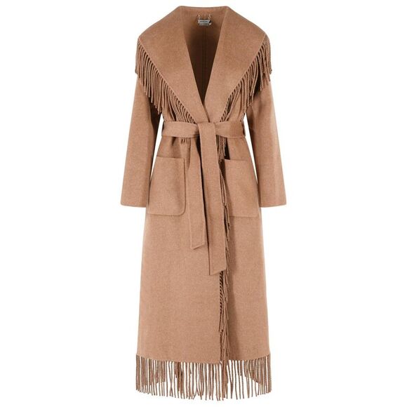 SIMKHAI Jackets & Blazers - Simkhai 'Carrie' Camel Beige Wool Blend Coat Women